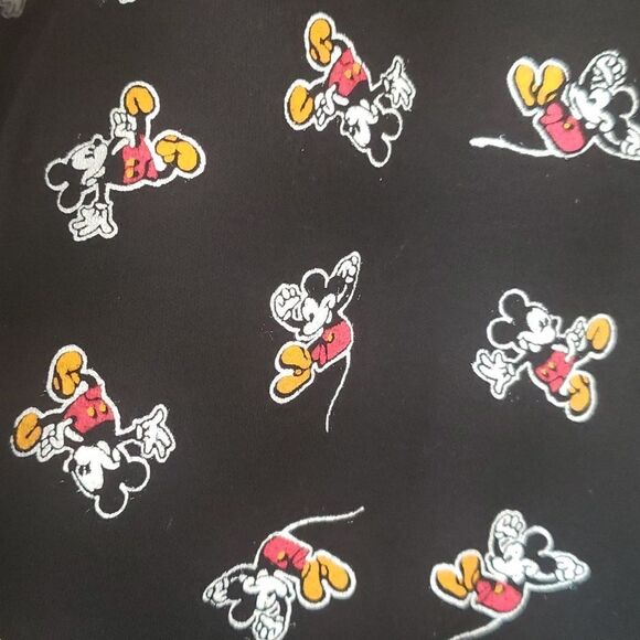 Black Mickey Mouse Print Turtleneck Shirt Sz S - Great For Under a Cardigan Sz S - Picture 1 of 5